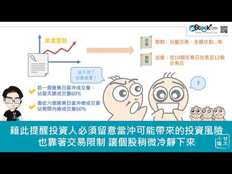 六分鐘搞懂當沖警示新制