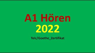 Start Deutsch A1 Hören Modelltest 2022 mit Lösungen || Sample Paper || Vid - 55