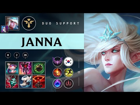 Janna Support vs Lulu - KR Master Patch 25.24