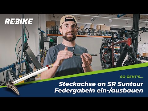 Steckachse an SR Suntour Federgabel ein- und ausbauen, so geht's | Rebike.com