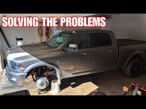 KILLING Cummins DEATH WOBBLE!! Ep. 2 Carli Track Bar and Steering Stabilizer Install