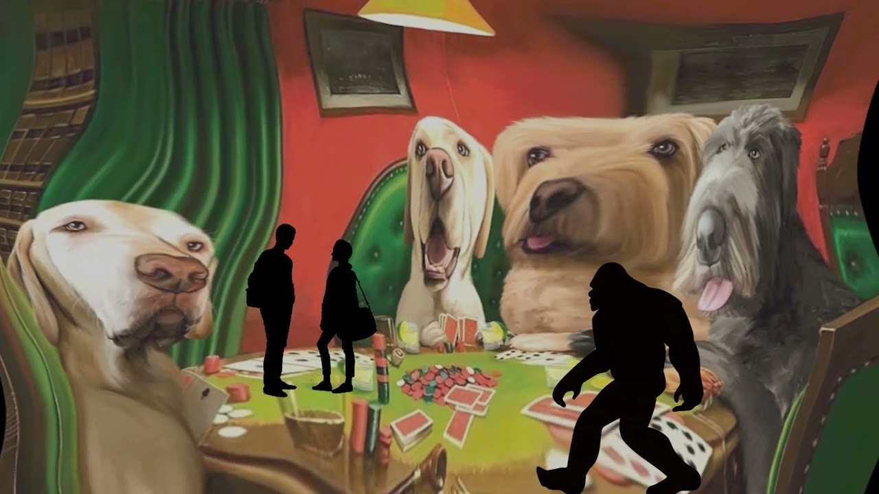 Immersive Dogs Playing Poker Ad