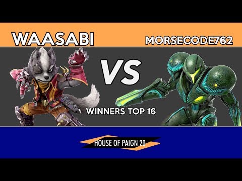 House of Paign 20 - Winners Top 16 - waasabi (Wolf) Vs. Morsecode762 (Dark Samus)