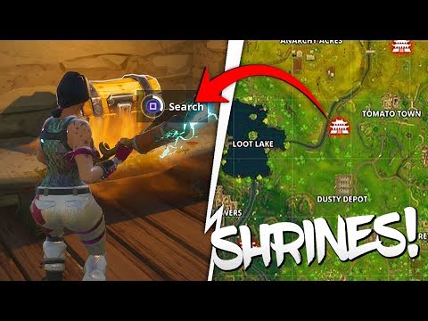 *NEW* ALL 21 SHRINE CHEST SPOTS in Fortnite: Battle Royale! (ALL LOCATIONS!)