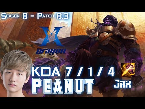 KZ Peanut JAX vs SHYVANA Jungle - Patch 8.3 KR Ranked