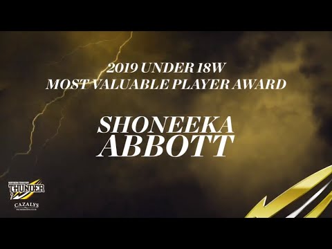 9 NT Thunder Club Champion Awards - Under 18 Women's Most Valuable Player Award: Shoneeka Abbott