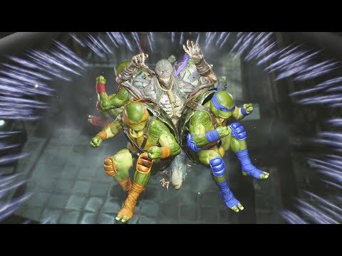 Injustice 2: TMNT Vs Scarecrow | All Intro/Interaction Dialogues & Clash Quotes + Super Moves