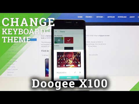How to Customize Keyboard Theme in Doogee X100 – Set Up Picture as Keyboard Background