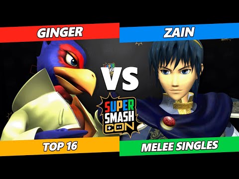 SSC 2022  - Ginger (Falco) Vs. Zain (Marth) Smash Melee Tournament