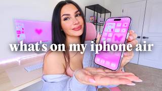 what's on my iphone air! all pink aesthetic: apps, widgets & wallpapers 📱💖
