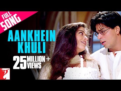 Aankhein Khuli Full Song | Mohabbatein | Shah Rukh Khan, Aishwarya Rai, Jatin-Lalit, Lata Mangeshkar