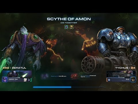 StarCraft 2 [PC] - Co-op: Scythe of Amon (Die Together Mutation) [Zeratul/Tychus]