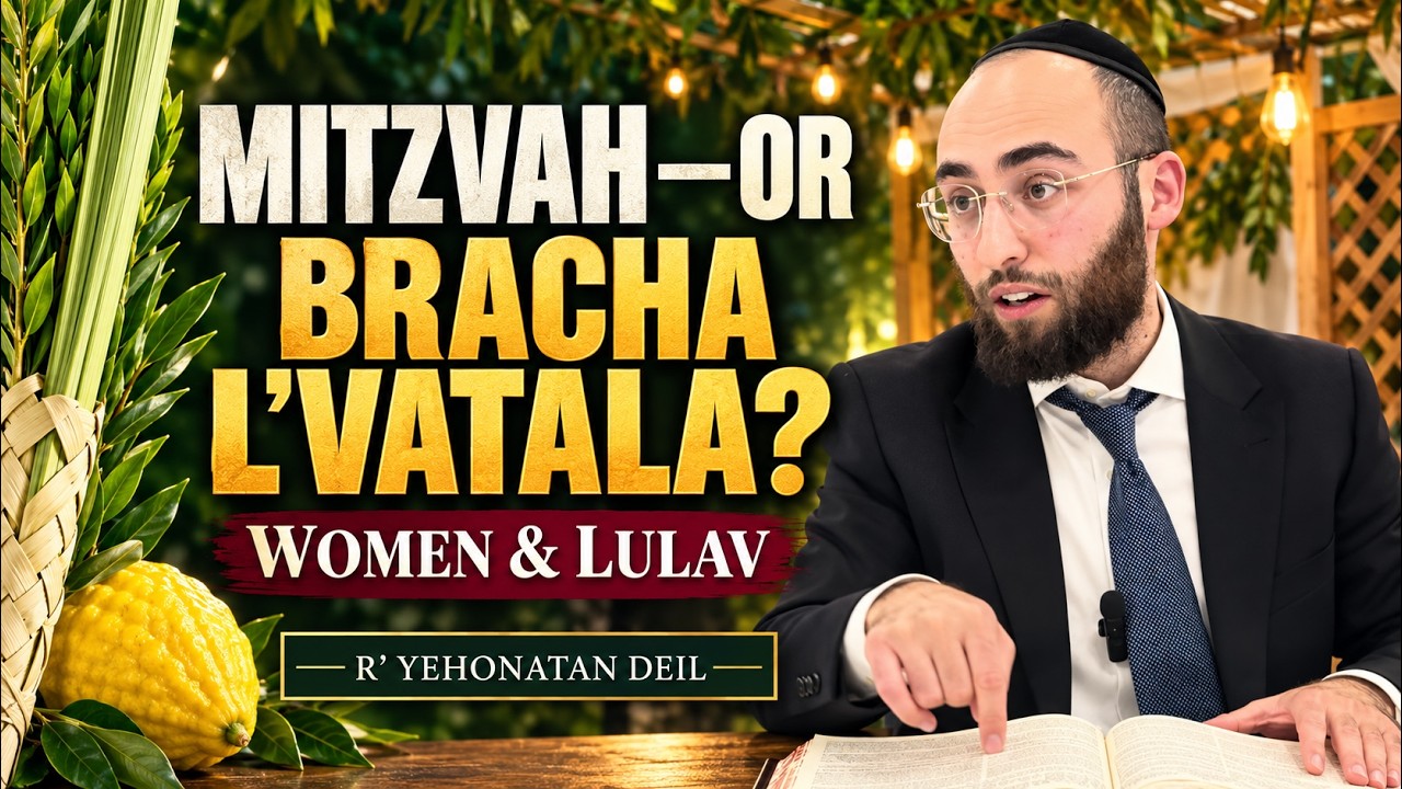 A Woman Makes a Bracha on Lulav—Mitzvah or Bracha L’Vatala? | R' Yehonatan Deil