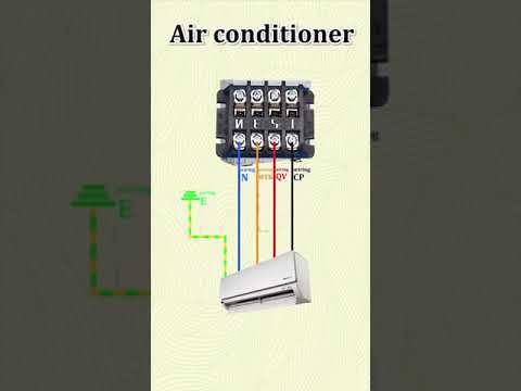 Air Conditioner Wiring indoor to outdoor #airconditioner #electrical