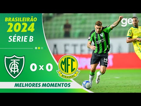 Gols e lances de América-MG x Mirassol