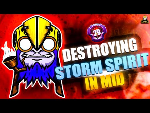 DESTROYING STORM SPIRIT IN MID WITH TINKER ft. kitty~ | Tinker Official