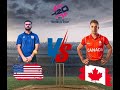 ICC-T20 world cup 2024 - USA V/S CANADA - Game 1