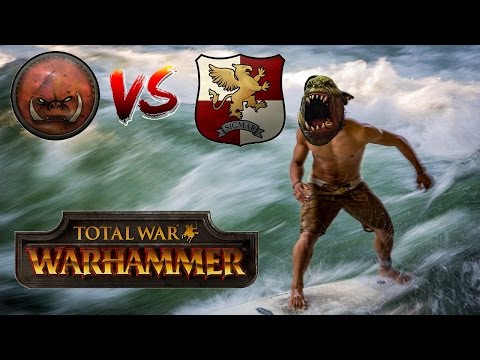 Total War Warhammer Live BattleCast #111: Greenskins vs Empire - RIDE THE TIDE