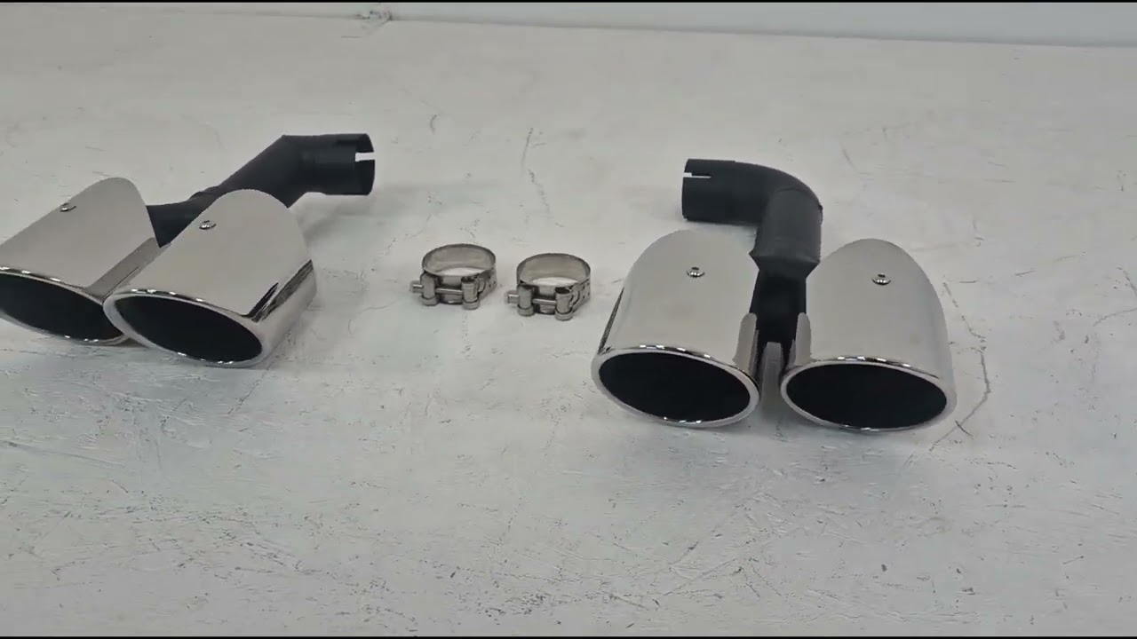 BMW X3 G01 2018- Embouts d’échappement Silver style X3M F97 (V2) Video 1