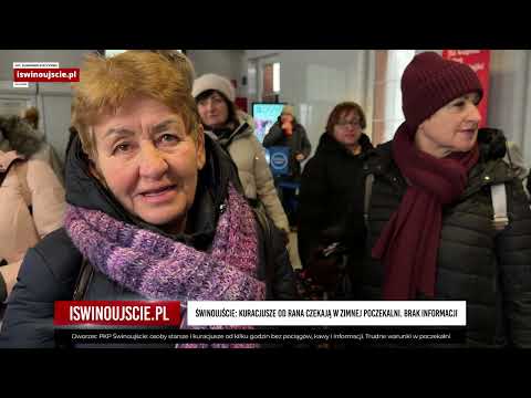 Świnoujście Railway Station - passengers stuck