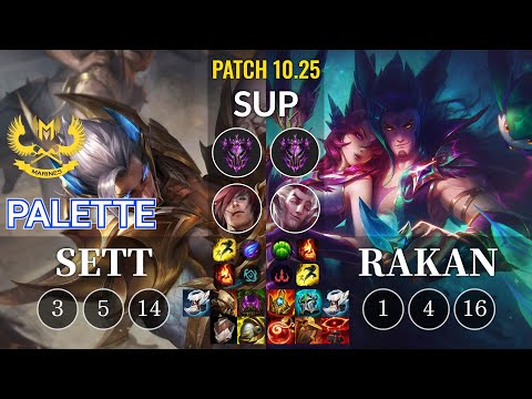 GAM Palette Sett vs Rakan Sup - KR Patch 10.25