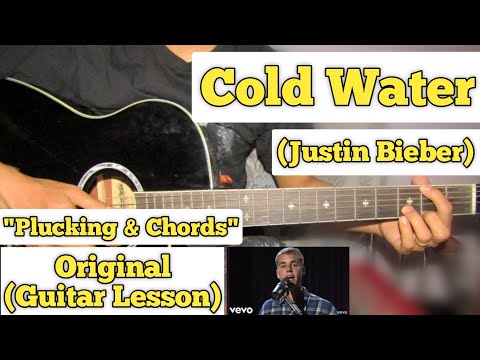 Cold Water - Justin Bieber | Guitar Lesson | Plucking & Chords | (Live Lounge)