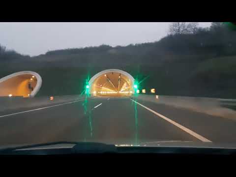 Hungary M6 Highway Budapest to Pecs POV drive.