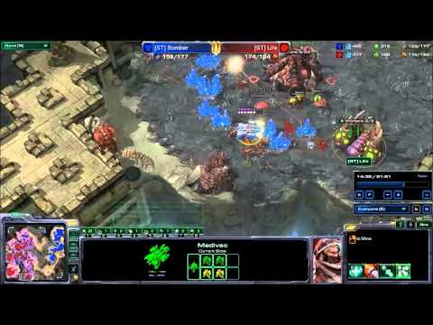 RSL 2013 Finals Game 2 (ST)Bomber Vs. (ST)Life Starcraft 2 replay commentary shoutcraft