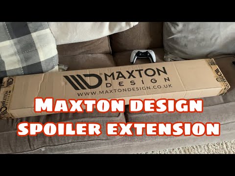 Maxton Design spoiler extension (unboxing and fitting)