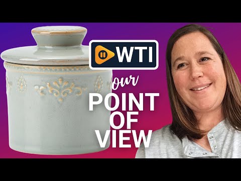 XELA Ceramic Butter Dish - French Butter Crock With Water Line - Keeps Your Butter Fresh and Spreadable - Vintage Turquoise - WTI product video review