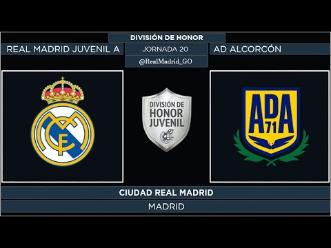 Real Madrid Juvenil A - AD Alcorcón | División de Honor Juvenil 2021/22 | Jornada 20