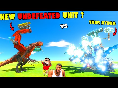 SHINCHAN New Undefeated Unit vs THOR HYDRA in Animal Revolt Battle Simulator TERROR with CHOP