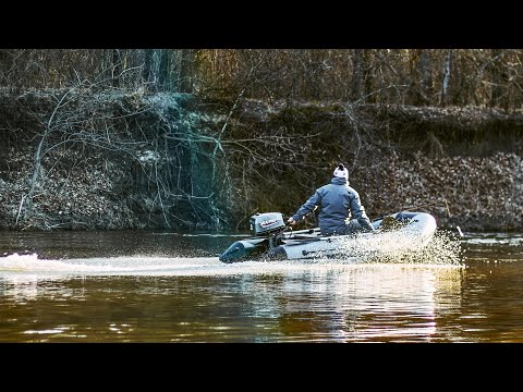Sea Pro 5 л.с + лодка ПВХ RiverBoats 280 rb. Глиссер и замер скорости