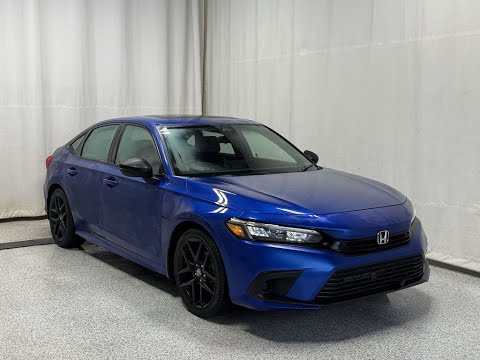 2024 Honda Civic Sedan Sport CVT in Blue for sale at Park Mazda in Sherwood Park, AB