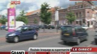 preview picture of video 'Roubaix: Braquage au supermarché Match'