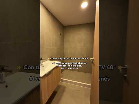 Oportunidad en Tres Cruces 1 dormitorio a estrenar con entrega inmediata y Smart TV 75” de regalo