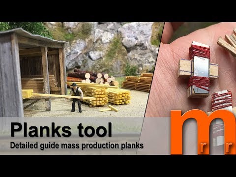 Model wooden planks easy with simple tool  + weathering