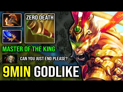 Unbelievable 9Min Godlike Master of Monkey King 100% Deleted All with Unlimited Soldier Agha DotA 2