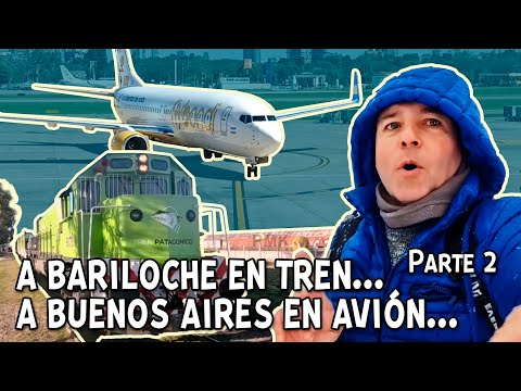 🚌🚂☃️✈️🍕UN VIAJE INCREÍBLE BUS TREN PATAGONICO AVIÓN LINIERS VIEDMA BARILOCHE BUENOS AIRES PARTE 2 
