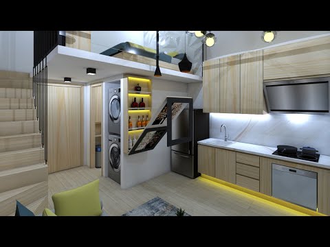 Micro Apartment 19sqm With Mezzanine | Tiny Apartment 204sqft | Never Too Small