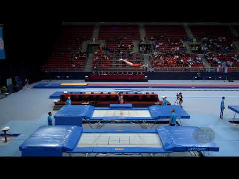 AHSINGER Nicole (USA) - 2017 Trampoline Worlds, Sofia (BUL) - Qualification Trampoline Routine 1