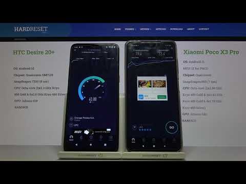 HTC Desire 20+ vs POCO X3 Pro - WiFi Speed Test Comparison | Speedtest by Ookla