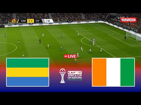 🔴LIVE : GABON vs COTE D'IVOIRE - CAF Africa Cup of Nations 2025 | Pes 21 Simulation Gameplay