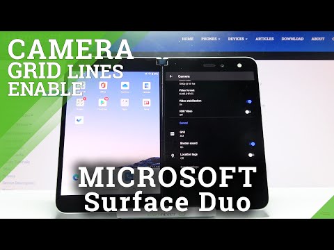 How to Activate Camera Grid Lines in MICROSOFT Surface Duo - Use Camera Grid Lines
