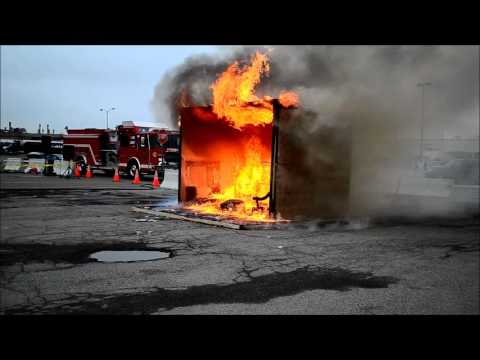 U Crest FD Room & Contents Fire Demonstration