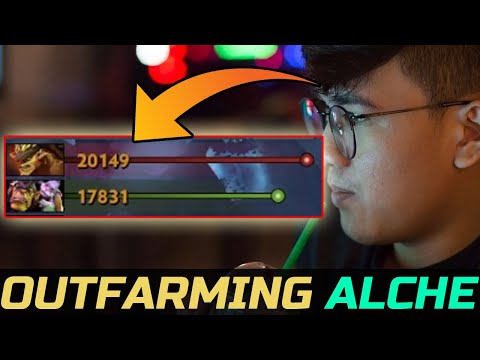 GABBI OUTFARMING ENEMY ALCHEMIST - RAID BOSS BRISTLEBACK 7.29B DOTA 2