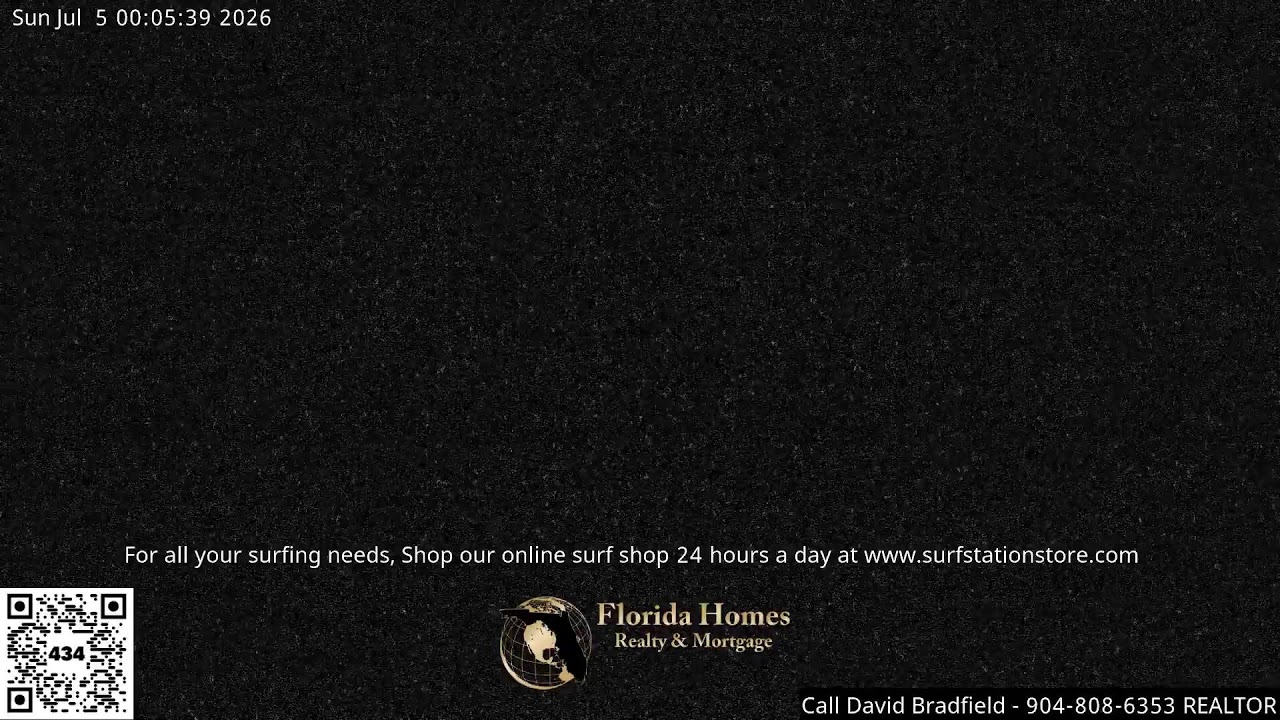 Live webcam view of St. Augustine Beach Surf Cam