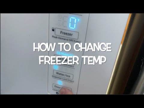 SAMSUNG FRIDGE: HOW TO CHANGE THE FREEZER TEMPERATURE