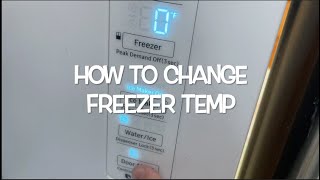 Samsung Fridge: How to Change the Freezer Temperature
