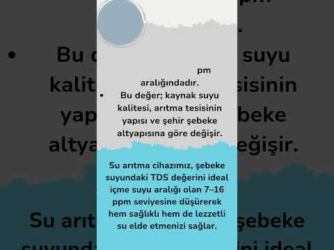 Şebeke Sularındaki Gizli Sertlik! TDS Değerini İdeal Seviyeye Nasıl Düşürürsünüz?